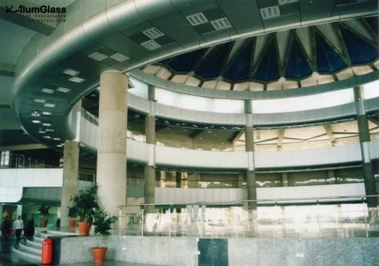 پوسته کامپوزیت پنل تکمیل شده در وید اصلی ترمینال- آلومینیوم شیشه تهران