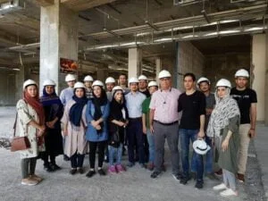 بازدید تیم دفتر تحقیق و توسعه آلوم گلس از پروژه مهندسی نما