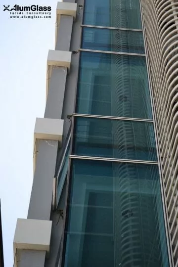 نمای کرتین‌وال ساختمان سپهر- آلومینیوم شیشه تهران