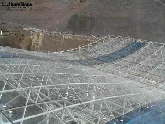 سقف شیشه‌ای سد کارون 4- آلومینیوم شیشه تهران